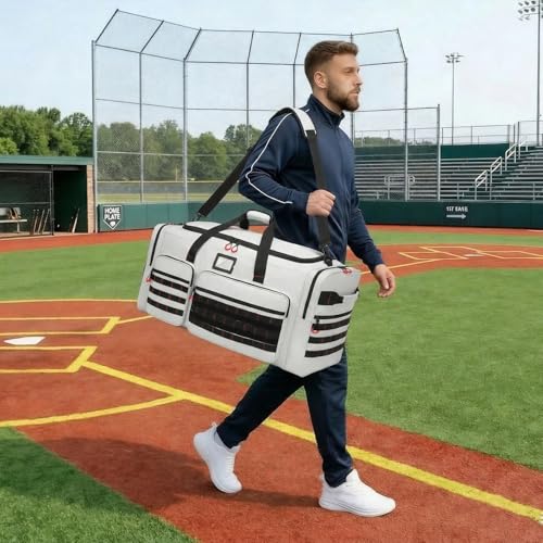 135L Extra Large Duffle Bag, Heavy Duty Sports Gym Travel Duffel Bag - color: Grey