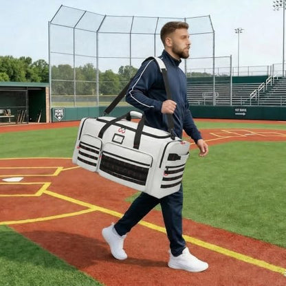 135L Extra Large Duffle Bag, Heavy Duty Sports Gym Travel Duffel Bag - color: Grey
