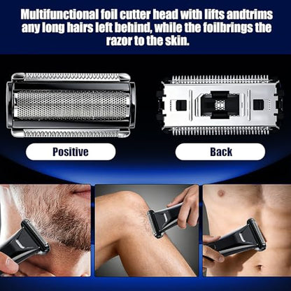 Heads Shaver for MANSCAPED The Lawn Mower 5.0 Ultra Replacement Foil Blade - color: Black/Lawn Mower 5.0 Foil Blade