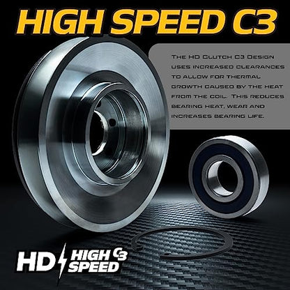 AM130328 High Torque 120ftlb (OEM 95) BIGBearing Billet Pulley PTO Clutch