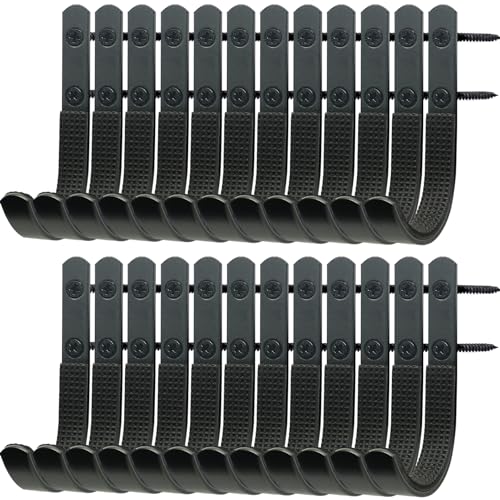 Oleitodh 24 Pack Gun Rack Wall Mount Hooks Bulk Horizontal Gun Racks
