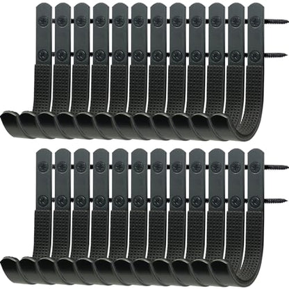 Oleitodh 24 Pack Gun Rack Wall Mount Hooks Bulk Horizontal Gun Racks