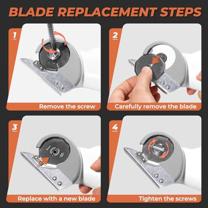 4PCS HHS Replacement Rotary Blades for Electric Scissors,Rotary Cutter Blades - size: 4PCS