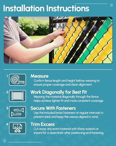 Pexco Privacy Slats for Chain Link Fence, 250 Ft, Yellow - color: Yellow