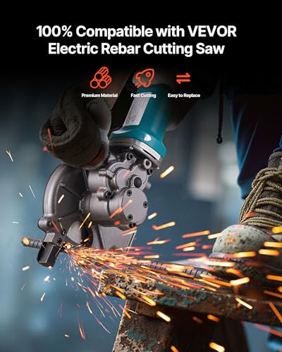 VEVOR Rebar Cutter Replacement Blades for Electric Cutting Saw 36-Teeth - Cermet Tipped Heat-Treated Steel, Cuts Aluminum & Copper Pipe, Arbor 34 mm/1-11/32 in