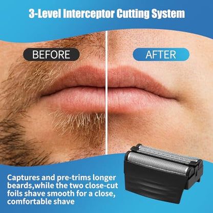 Shaver Replacement Foil for Remington TITANIUM-X Flex & Pivot shaver - color: 3 Pack