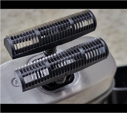 Supreme Trimmer Replacement Foil & Cutter SB55 | Hypoallergenic Foil for Crunch Lite STF600 | Black - color: Black Foil & Cutters