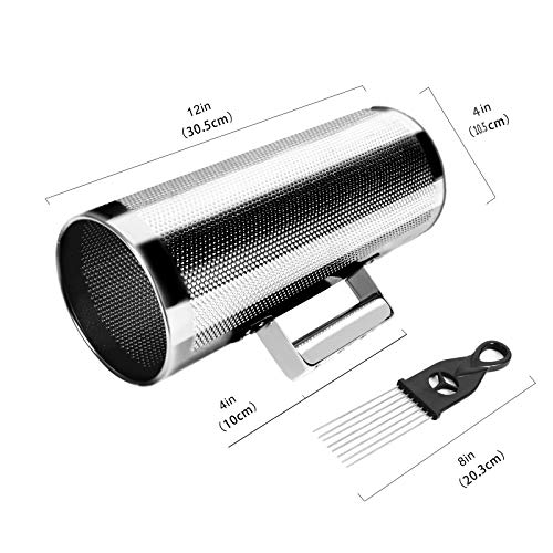 EASTROCK 12" 4" Stainless Steel Guiro Shaker with Scraper for adult - size: 4"*12"