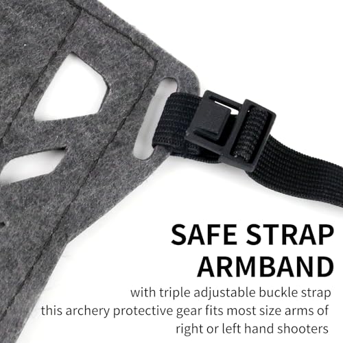 11.2in Long/6.7in Short Armguard Professional Competition Archery Bow Range with 4-Strap/2-Strap Buckles Shooting Practice Guard Nylon Carbon Forearm Protector Arm Guard - size: Black Shorts