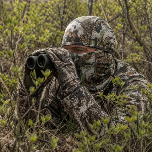 Lightweight Hunting Balaclava Camo Face Mask with Mesh Panel - color: Vortex Hide