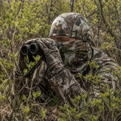 Lightweight Hunting Balaclava Camo Face Mask with Mesh Panel - color: Vortex Hide