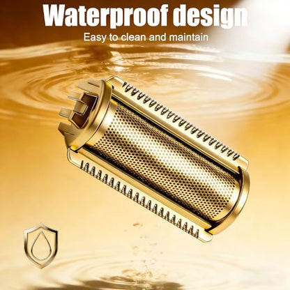 For MANSCAPED Lawn Mower 5.0 Ultra Shaver Replacement Head, Golden, 2pcs - color: Gold-2Pack