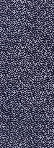 KOMESICHI irodori Japanese Traditional Towel Tenugui Dragonfly Navy Blue 12.99 x 34.64 in with Tenugui Iroha (English Manual) - color: Dragonfly (Navy Blue)