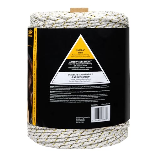 Zareba Elite Electric Polybraid Horse Fence, 1000 ft Roll - size: 1000 ft.