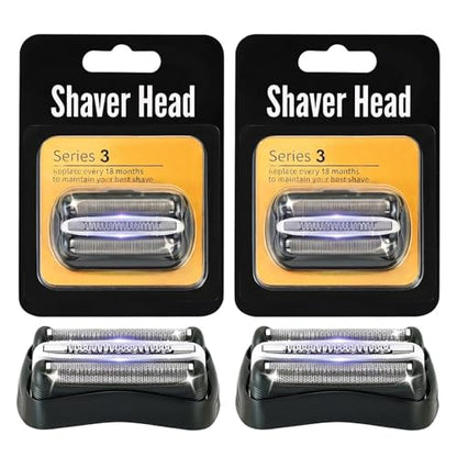 2 Pack Series 3 32B Replacement Shaver Head for S3 ProSkin Electric Shaver - size: 32B-2PACK