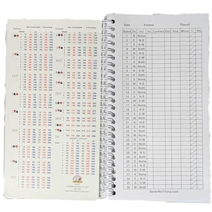BridgeMate 2 Game Score Book with Card Cover - A Premium Logbook for Recording Duplicate Game Results- Includes 50 Double-Sided Sheets for Easy Tracking- The Ideal Duplicate Bridge Logbook for Players