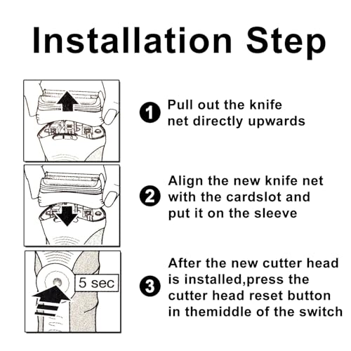32B Series 3 Electric Shaver Replacement Head Compatible with Braun