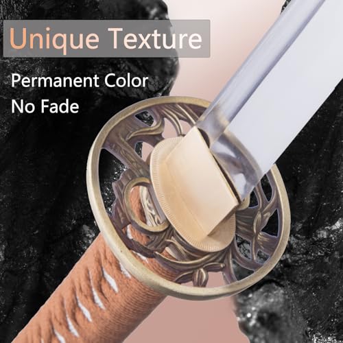 Handmade Sharp Katana, Traditional Clay Tempered 1060/9260/T10 Steel, Full Tang Real Katana Sword, Authentic Japanese Craft Samurai Sword - color: Brown