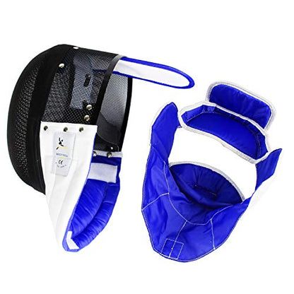 LEONARK Black 350NW Fencing Epee Mask with Detachable Inner Lining Hema Helmet CE Certified National Grade Masque - size: Medium