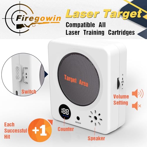 Dual Electronic Practice Targets Bundle – Portable Scoring Target with 4-Zone Display & Compact Steel Sound Feedback Target for Indoor Skill Training Kit