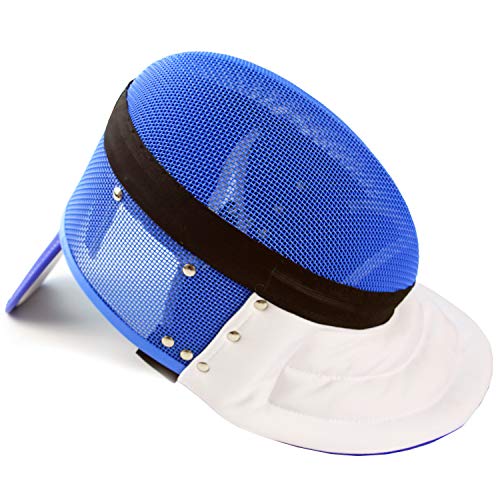 LEONARK Fencing Epee Mask Hema Helmet CE 350N Certified National Grade Masque - Fencing Protective Gear - color: Blue, size: X-Large