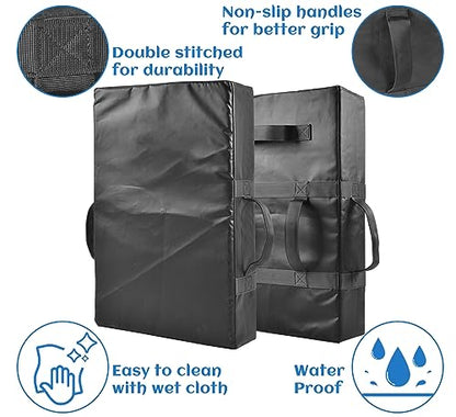 Taekwondo Kick Pad Martial Arts Training Equipment - Durable PVC Leather with High-Strength Sponge for Karate, Muay Thai, Kickboxing & MMA - size: 18"x26"x5.5"