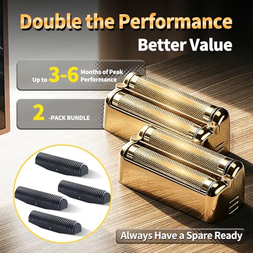 Double Replacement Foil for BaBylissPRO FXONE BlackFX Foil Stick Shaver - color: Gold