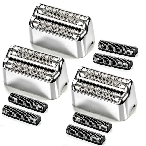 Shaver Replacement Foil and Cutters compatible with BaBylissPRO Barberology Double FXFS2 (3PC Silver) - color: 3PC Silver