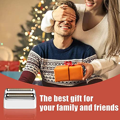 Shaver Replacement Foil and Cutters compatible with BaBylissPRO Barberology Double FXFS2 (2PC Silver) - color: 2PC Silver