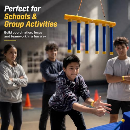 Reflex Challenge Drop Stick Game, Falling Sticks Reaction Time (Yellow)