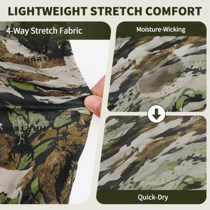 Lightweight Hunting Balaclava Camo Face Mask with Mesh Panel - color: Vortex Hide