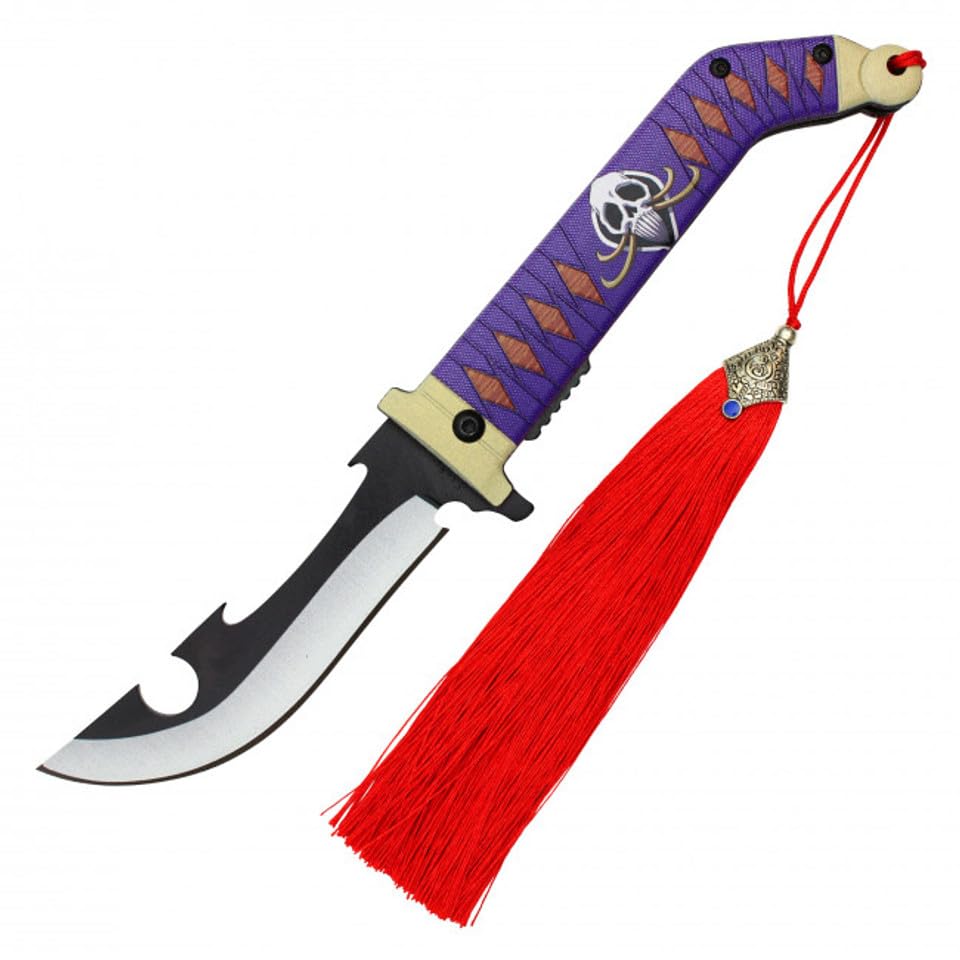 LALAPORT Anime Inspired Pocket Knife Collection | Katana Style Folding Knives | Cosplay, Display, EDC (Whitebeard) - color: Whitebeard