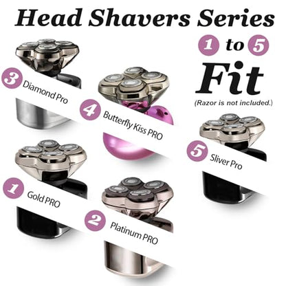 Professional Replacement Head for Skuls Pitbuls Gold PRO, Silver PRO, Diamond PRO Series…Self-Sharpening Blades with Hypoallergenic Foil - size: 1 Count (Pack of 1)
