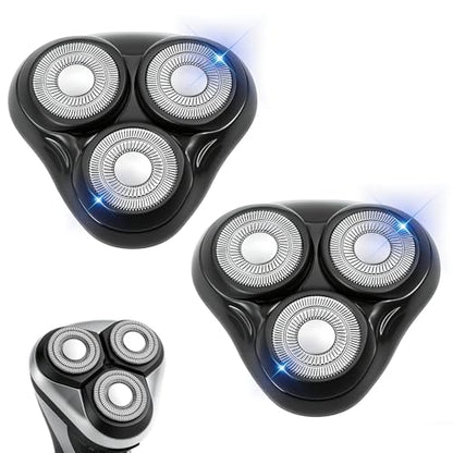 2PACK（Black） Rotary Replacement Shaver Head,Compatible with Remington Shaver Series