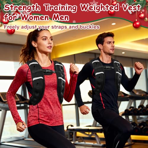 Wolliwa 6lb/8lb/12lb/16lb/20Lb Weighted Vest Woman Men - color: Dark Grey, size: 8 Lbs