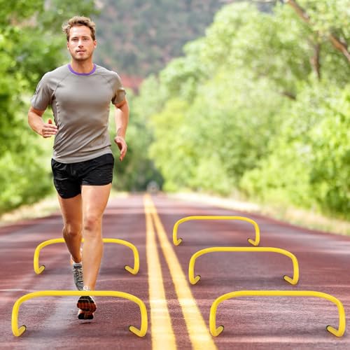 Wettarn 30 Pcs 6" Speed Agility Training Hurdles - color: Yellow