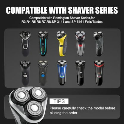 2PACK（Black） Rotary Replacement Shaver Head,Compatible with Remington Shaver Series
