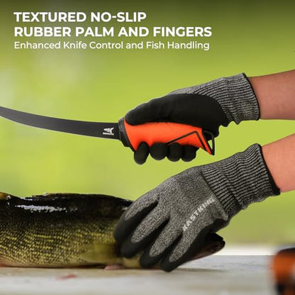 KastKing Kut Safe Cut Resistant Fishing Gloves for Men & Women - size: Medium