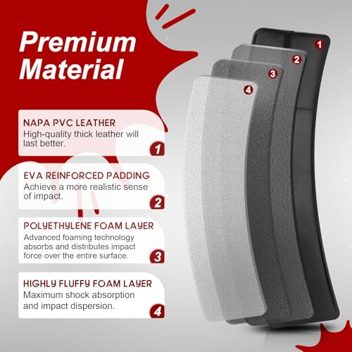 Hikeen Kick Shield Muay Thai Pads, Denser Softer Foam Kick Boxing Pads