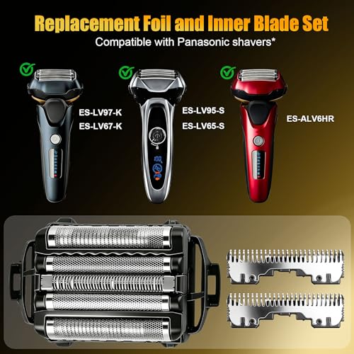 Head Shaver for Panasonic ARC5 Replacement Blades & Foil, 2 Pack - color: ES9032-2 Pack