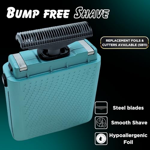 Supreme Trimmer Replacement Foil & Cutter for Solo Foil Shaver SB11 - color: Light Blue