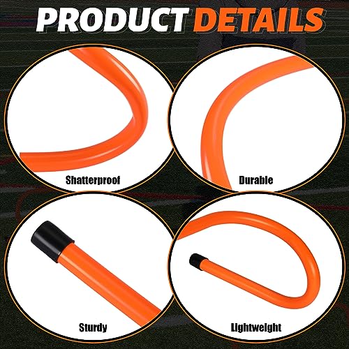 Wettarn 10 Pcs Speed Agility Training Hurdles Detachable Durable Hurdle Agility Plyometric and All Purpose Speed Training Equipment for Athletes Soccer Basketball - color: Orange