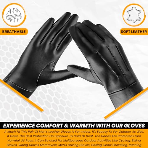 Medieval Gauntlet Gloves – 100% Sheepskin Leather – Handmade Black Long Cuff Armor Gloves – Renaissance, LARP, Cosplay - size: Large