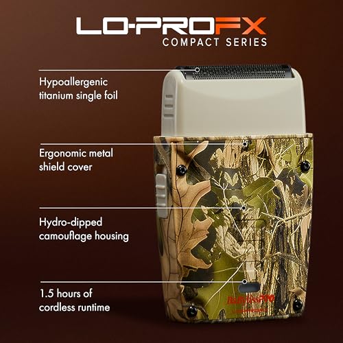 BaBylissPRO High-Performance Compact LO-PROFX Shavers for Men - color: Camo, style: Shaver and Base