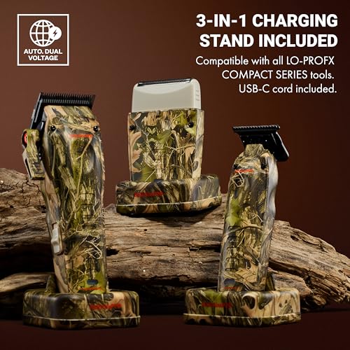 BaBylissPRO High-Performance Compact LO-PROFX Shavers for Men - color: Camo, style: Shaver and Base