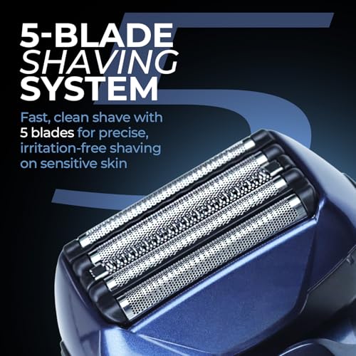 2-Pack Replacement Blade & Foil for Panasonic ARC5 Shavers, Fits ES-LV65 - color: Silver - 2 Pack