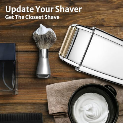 FXFS2 Foil Shaver Replacement Foil Compatible with Babyliss Foil Shaver FXFS2, Silver Color, 2Pack - color: Silver 2 Pack