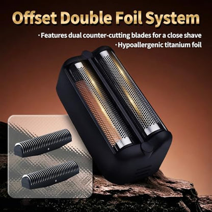 Double Replacement Foil for BaBylissPRO FXONE BlackFX Foil Stick Shaver - color: Black