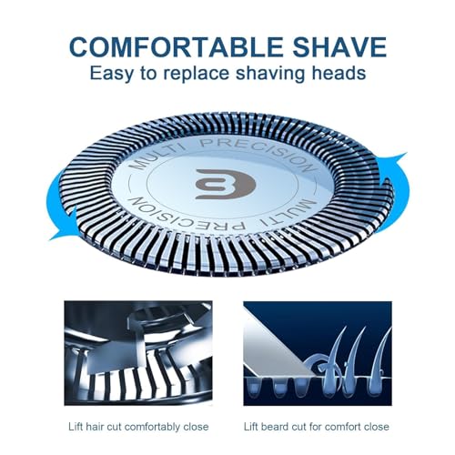 SH30 Replacement Heads for Philips Norelco 3000/2400/S1560, 6 Pack
