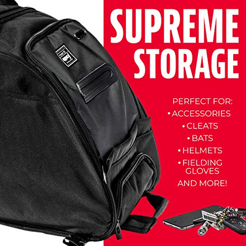 Franklin Sports Traveler Roller Equipment Bag - Black